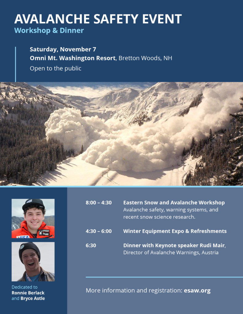 Avalanche Safety Event Poster